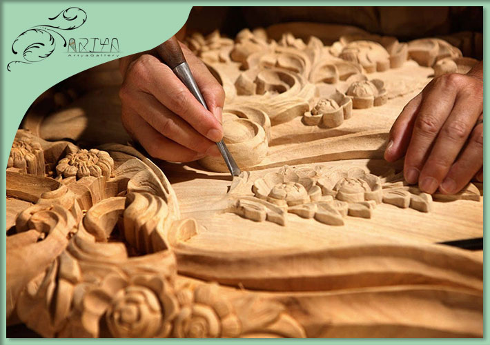 معرق کاری یکی از انواع صنایع دستی چوبی